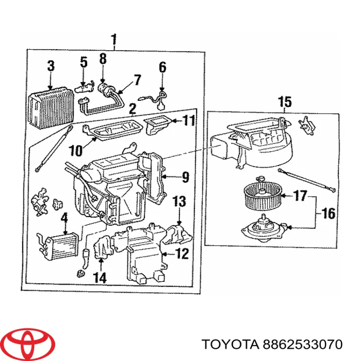  Toyota 8862533070 ціна, від 5.07 USD