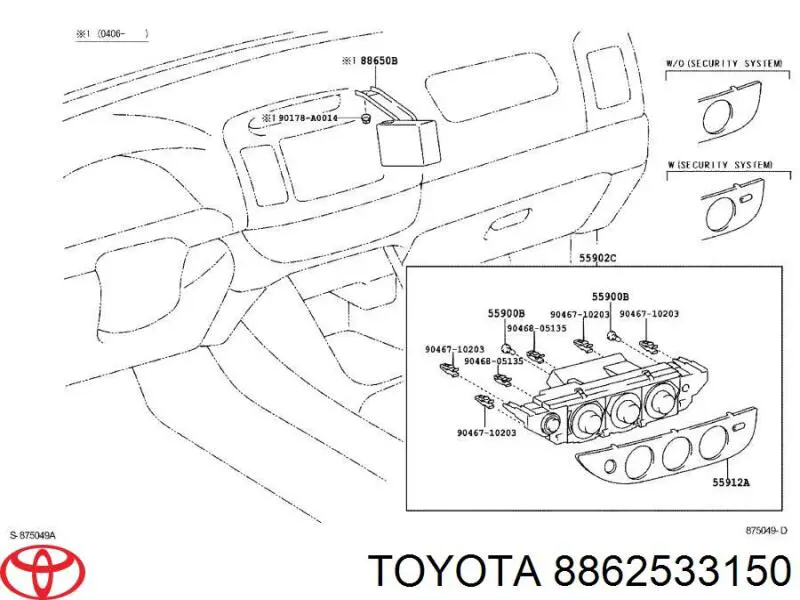 Датчик абсолютного тиску кондиціонера Toyota Camry V седан (V30) (2001 - 2006) ціна, від 12.67 USD