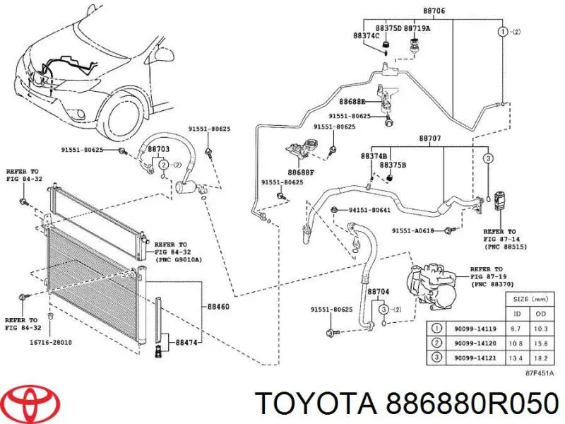 886880R050 Toyota 