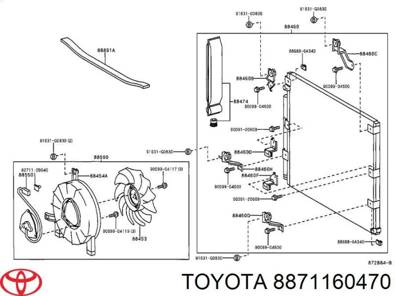  Toyota 8871160470 ціна, від 100.51 USD