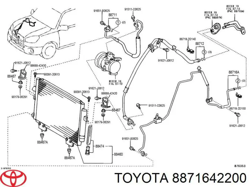 Toyota 8871642200 ціна, від 63.34 USD