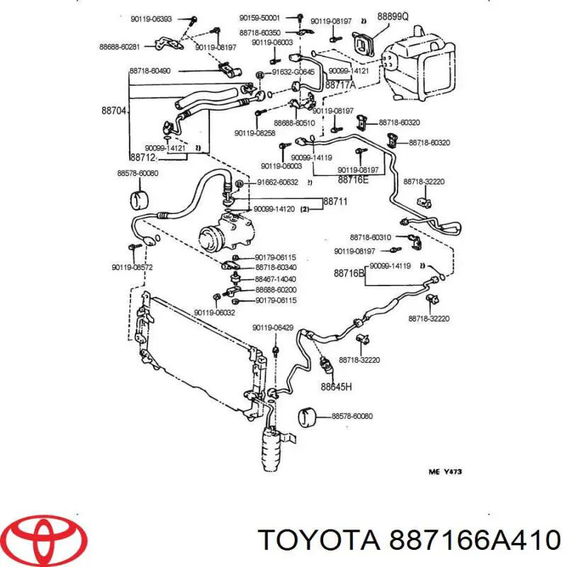 887166A410 Toyota 