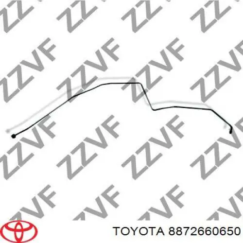 Шланг кондиціонера, від осушувача до заднього випарника Toyota 8872660650 ціна, від 63.35 USD