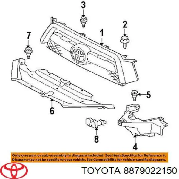  Toyota 8879022150 ціна, від 32.10 USD