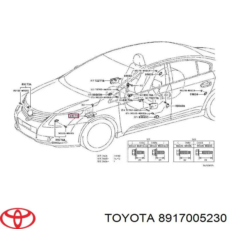  Toyota 8917005230 ціна, від 83.52 USD