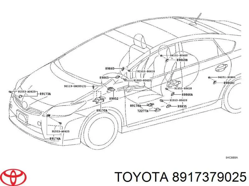 Датчик Айрбег передній Toyota 8917379025 ціна, від 7.03 USD