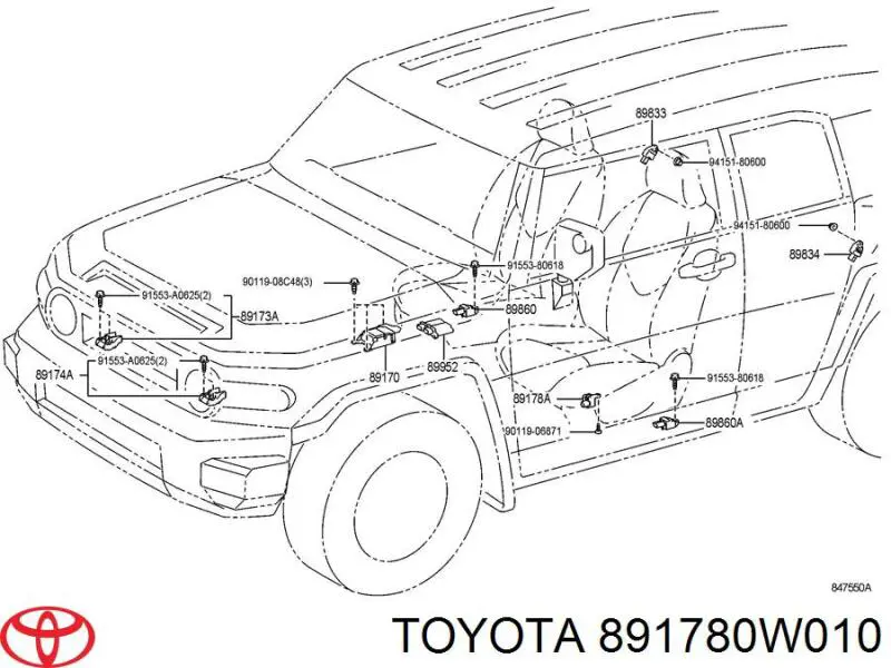 891780W010 Toyota 