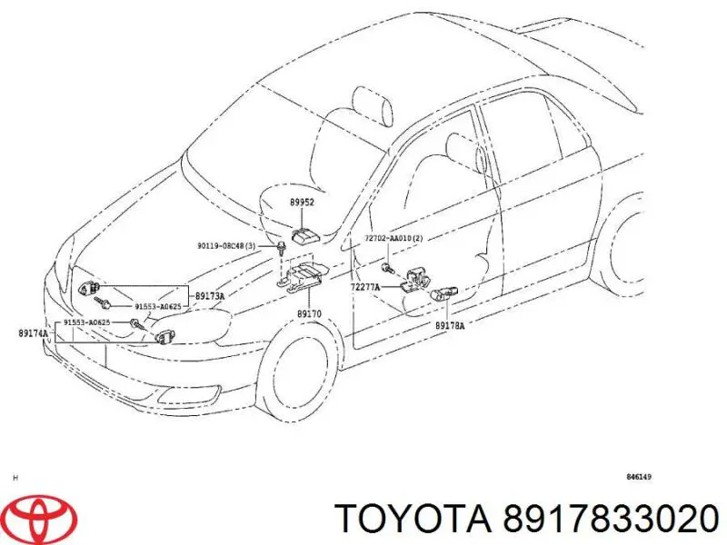 8917833020 Toyota 