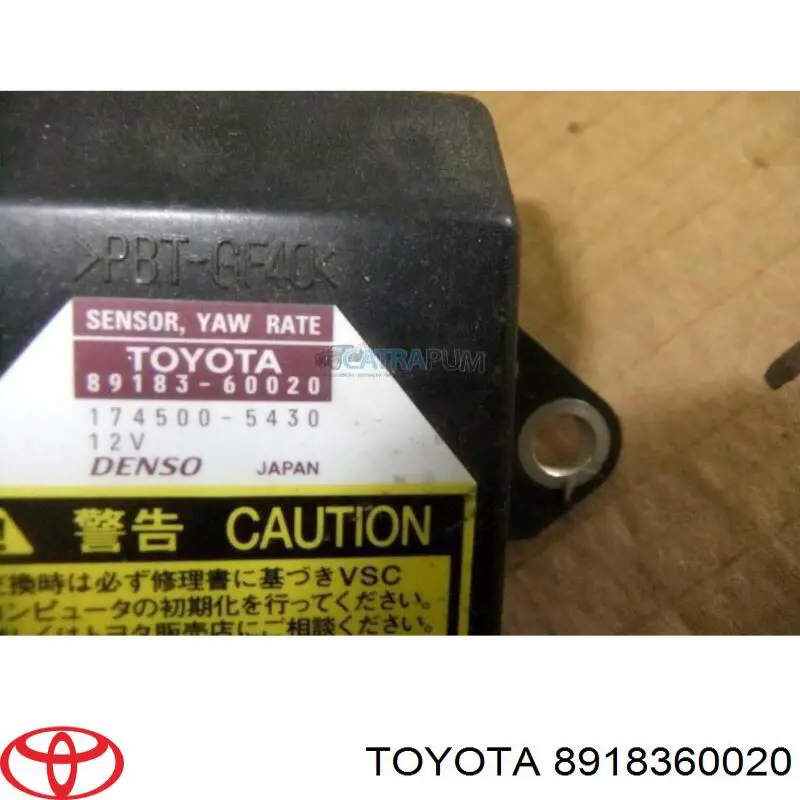 Датчик поперечного прискорення (ESP) 8918360020 Toyota