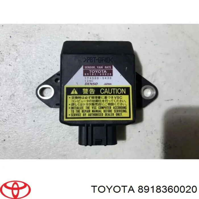 8918360020 Toyota датчик поперечного прискорення (esp)