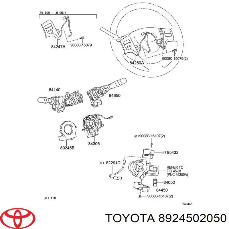 Toyota 8924502050 ціна, від 116.05 USD