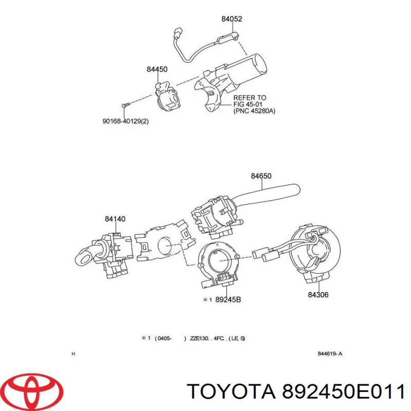 892450E011 Toyota Датчик керма