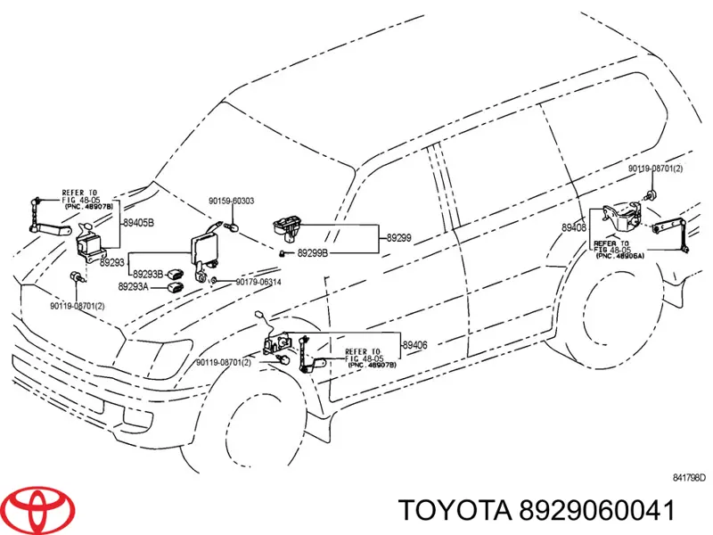 8929060041 Toyota Модуль управління вирівнювання передньої підвіски