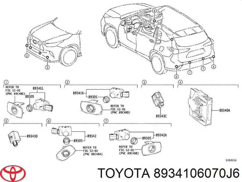 8934106070J6 Toyota 