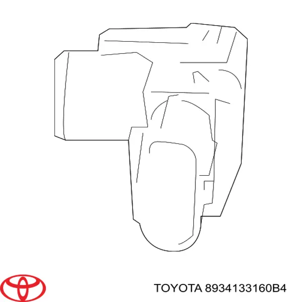8934133160B4 Toyota Датчик сигналізації паркування (парктронік), передній бічний