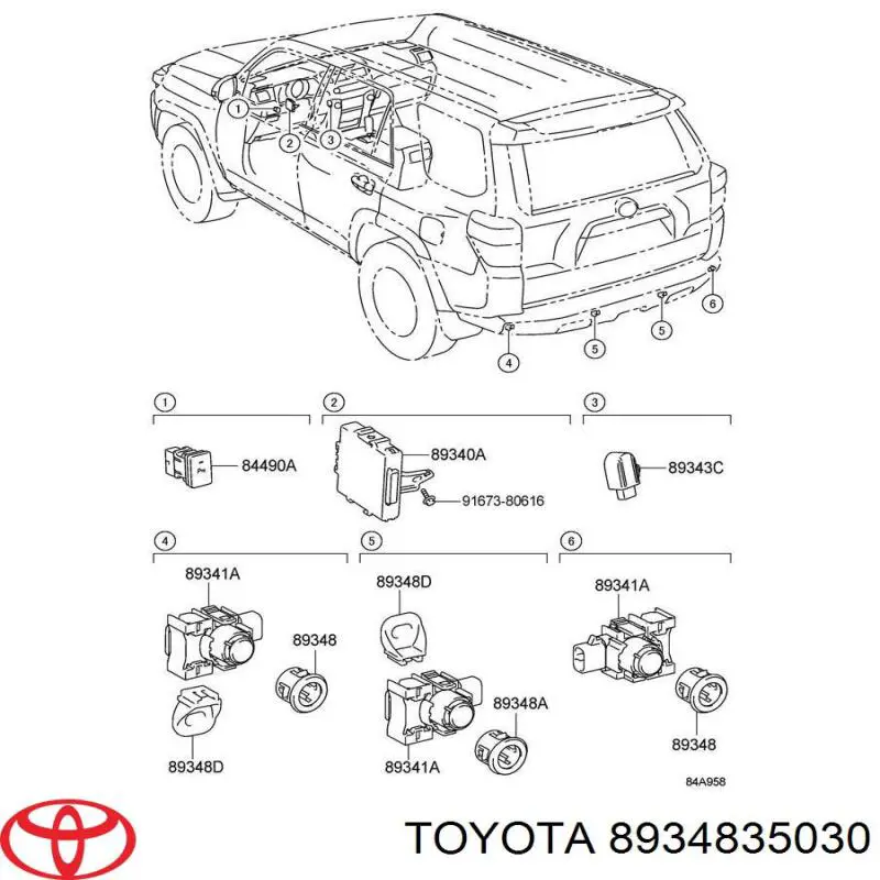 8934835030 Toyota 