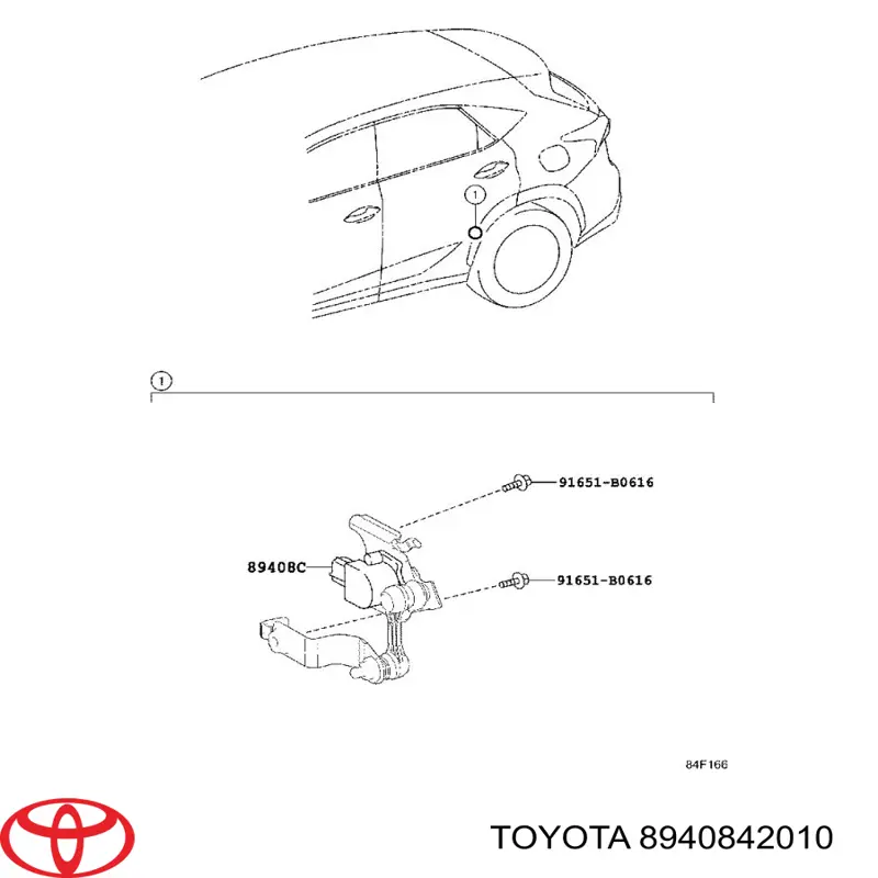 Датчик рівня положення кузова, задній лівий Toyota RAV4 4 (A4) (Тойота Рав4)