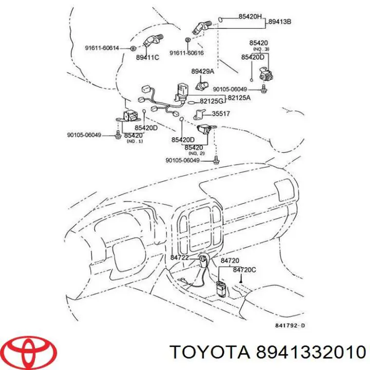 8941332010 Toyota датчик швидкості