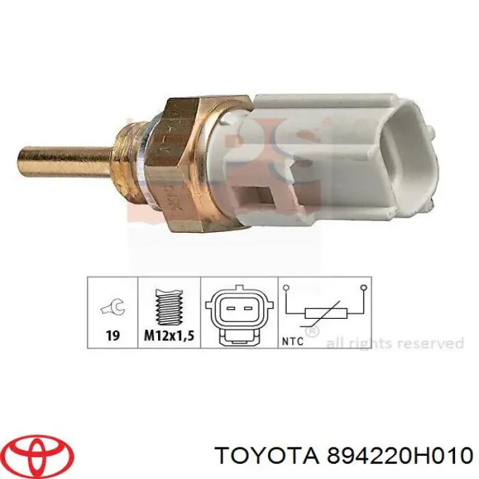 Купити 894220H010 Toyota Датчик температури охлоджуючої рідини, на прилад