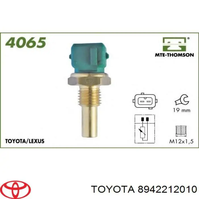 Купити 8942212010 Toyota Датчик температури охолоджуючої рідини