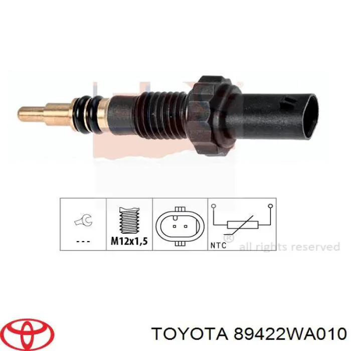 Термодатчик охолоджуючої рідини Toyota 89422WA010 ціна, від 13.08 USD