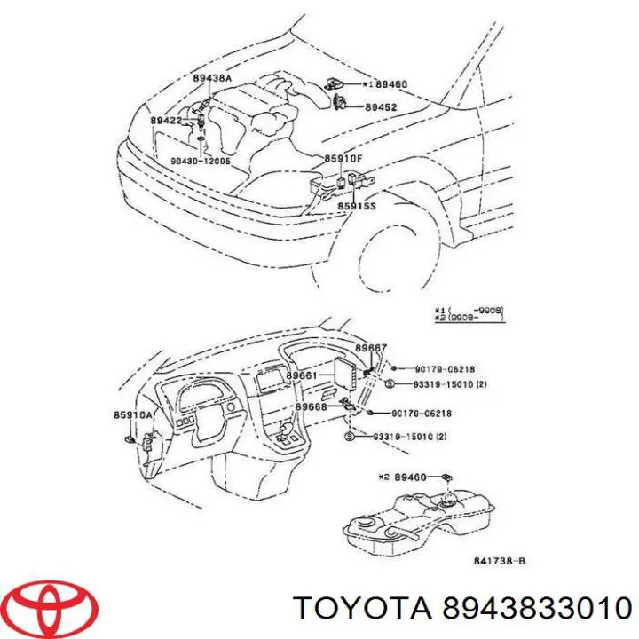 Датчик насосу гідропідсилювача Toyota 8943833010 ціна, від 24.19 USD
