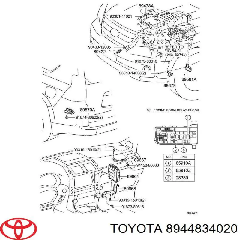 8944834020 Toyota датчик насосу гідропідсилювача