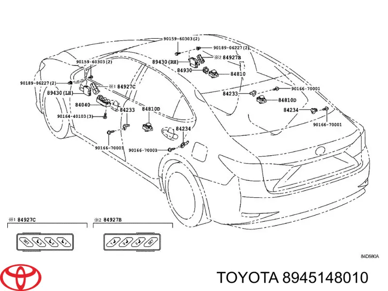 8945148010 Toyota Датчик положення селектора АКПП