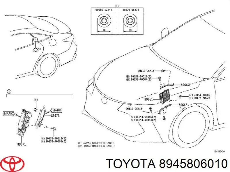  Toyota 8945806010