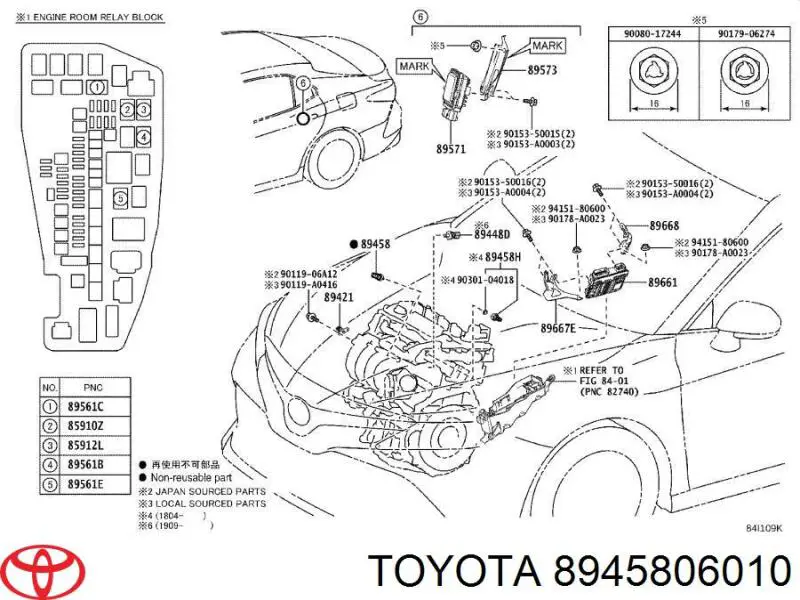  8945806010 Toyota