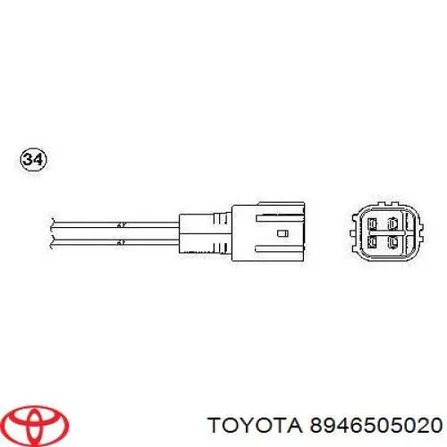 Лямбда датчик кисню Toyota 8946505020 ціна, від 43.93 USD