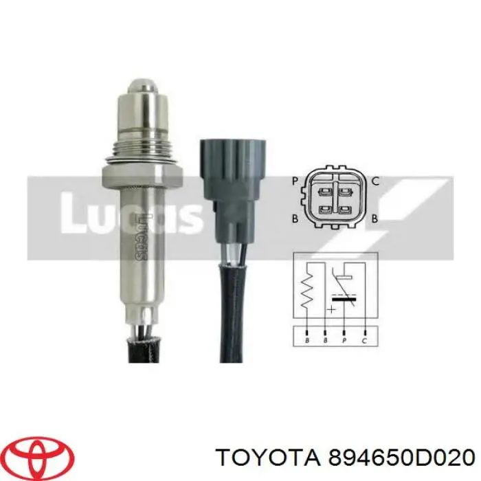 Лямбда датчик кисню Toyota 894650D020 ціна, від 71.51 USD