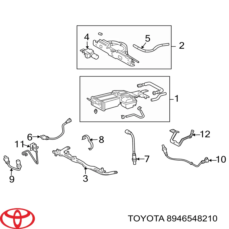 Купити 8946548210 Toyota Лямбдазонд, датчик кисню до каталізатора