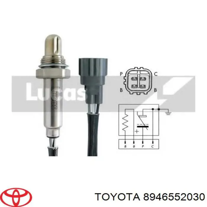 8946552030 Toyota Лямбда зонд після каталізатора