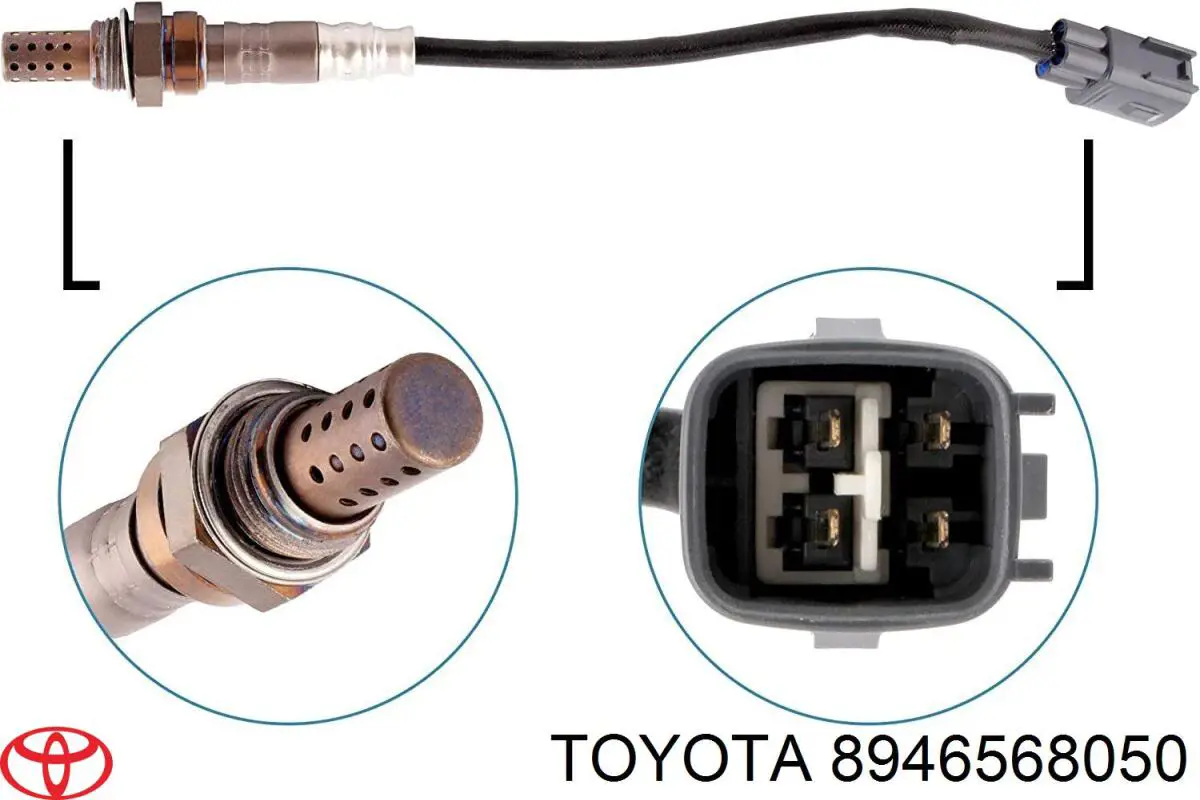 8946568050 Toyota Лямбда-зонд, датчик кисню після каталізатора