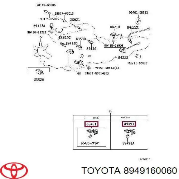 Датчик рівня масла двигуна Toyota 8949160060 ціна, від 222.66 USD