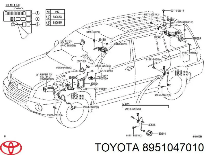  Toyota 8951047010