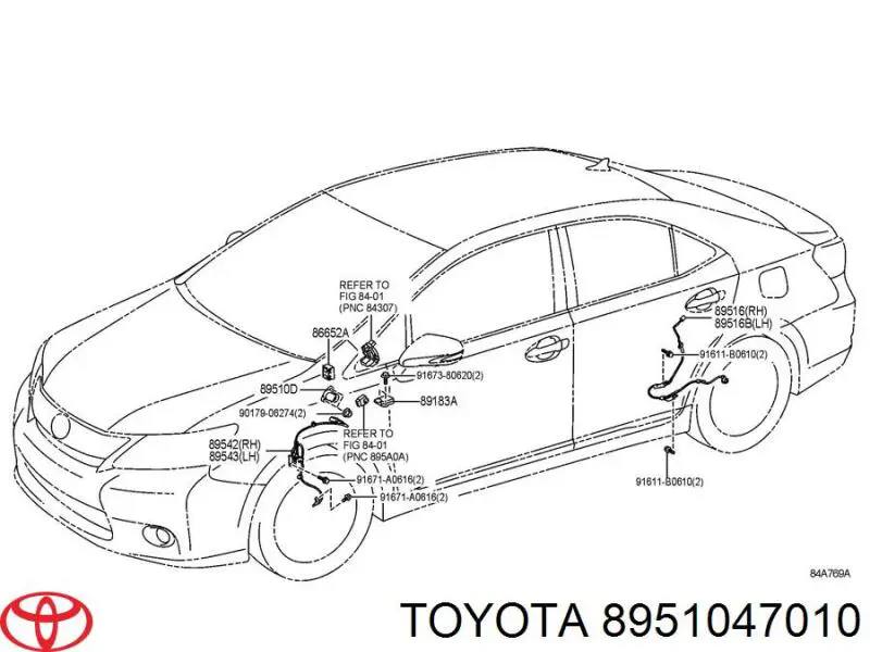 Датчик положення педалі зчеплення Toyota Highlander (U4) (Тойота Хайлендер)
