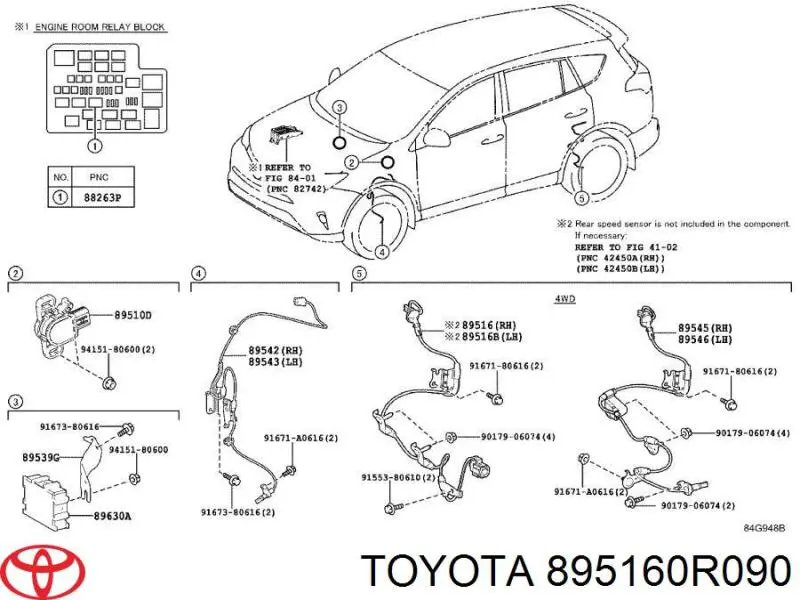  895160R090 Toyota