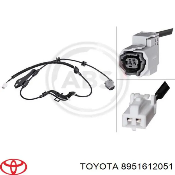 Дріт датчика АБС задній правий Toyota 8951612051 ціна, від 22.78 USD