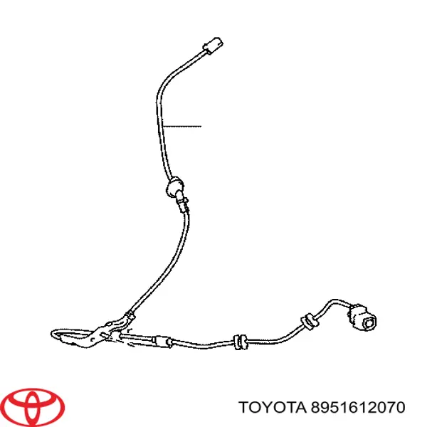 Дріт датчика АБС задній правий Toyota 8951612070 ціна, від 26.30 USD
