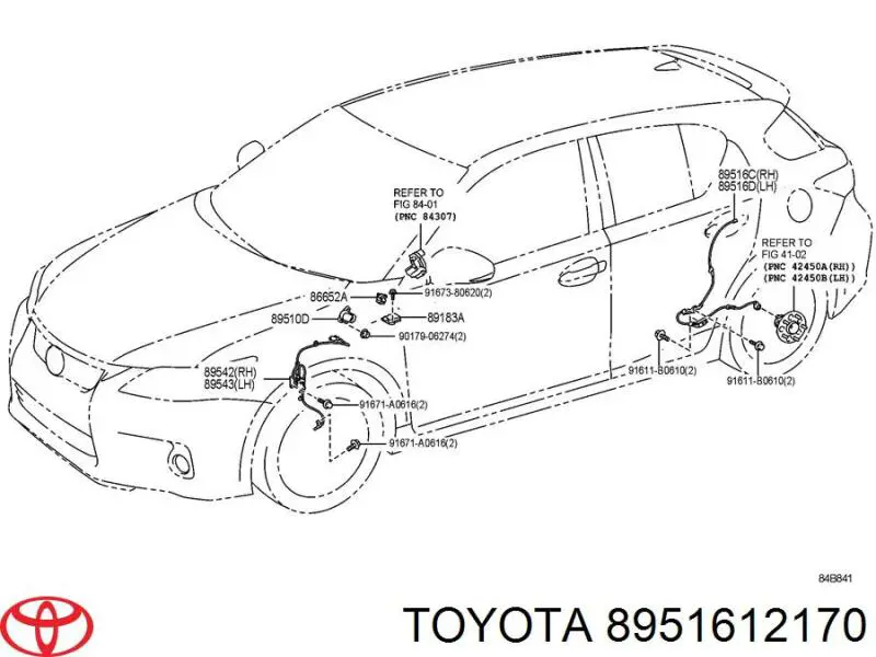 Датчик АБС задній лівий Toyota 8951612170 ціна, від 24.44 USD