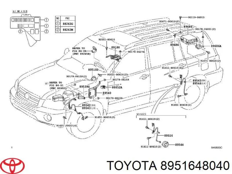 Датчик АБС задній лівий Toyota 8951648040 ціна, від 34.59 USD