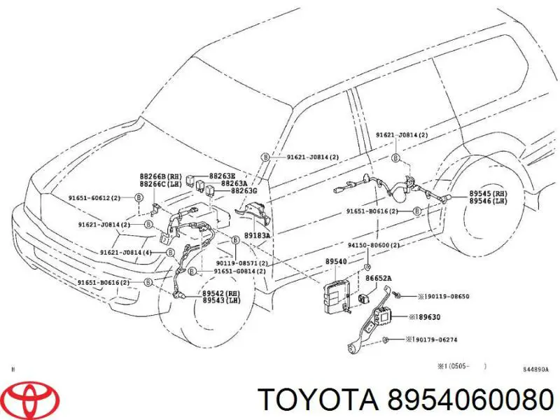  Toyota 8954060080 ціна, від 33.82 USD