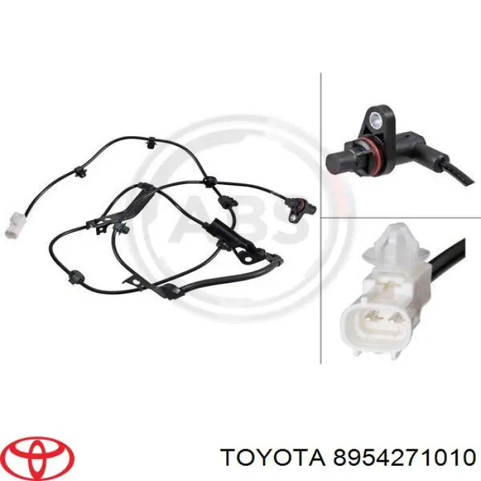 Датчик антиблокувальної системи гальмування Toyota 8954271010 ціна, від 25.93 USD