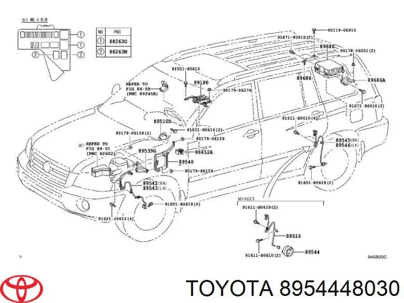 8954448030 Toyota 
