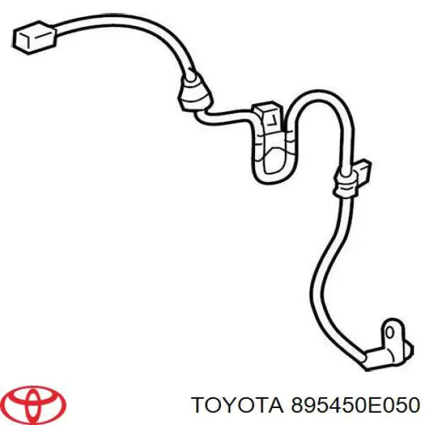 Купити RP895450E050 Resqparts Датчик АБС (ABS) задній, правий