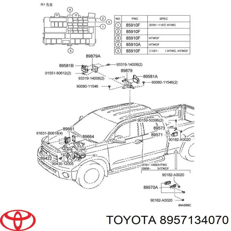 Купити 8957134070 Toyota Модуль керування (ЕБУ) паливним насосом