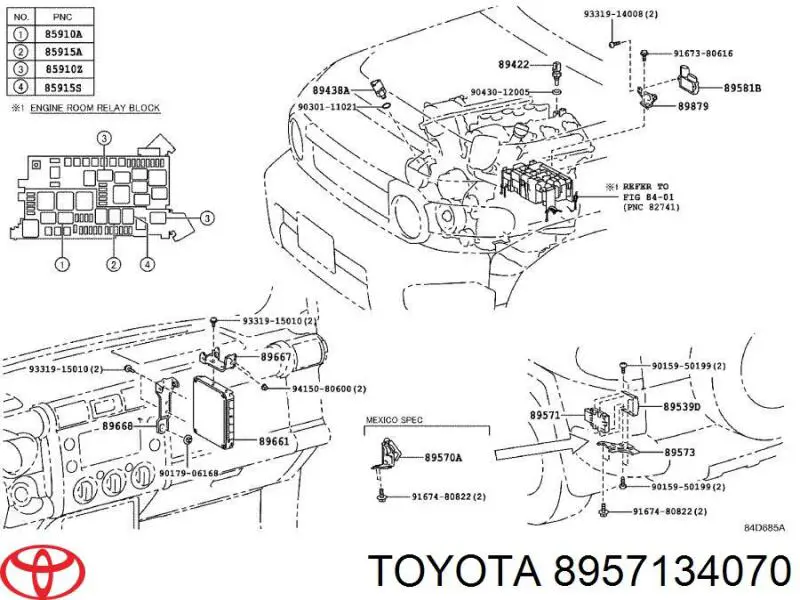 Модуль керування (ЕБУ) паливного насосу Toyota 8957134070 ціна, від 67.21 USD