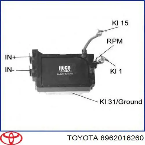 Комутатор системи запалювання Toyota 8962016260 ціна, від 29.91 USD